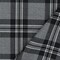 Ash Gray-Black-White Plaid Wool-Poly Woven Suiting Fabric By the Yard